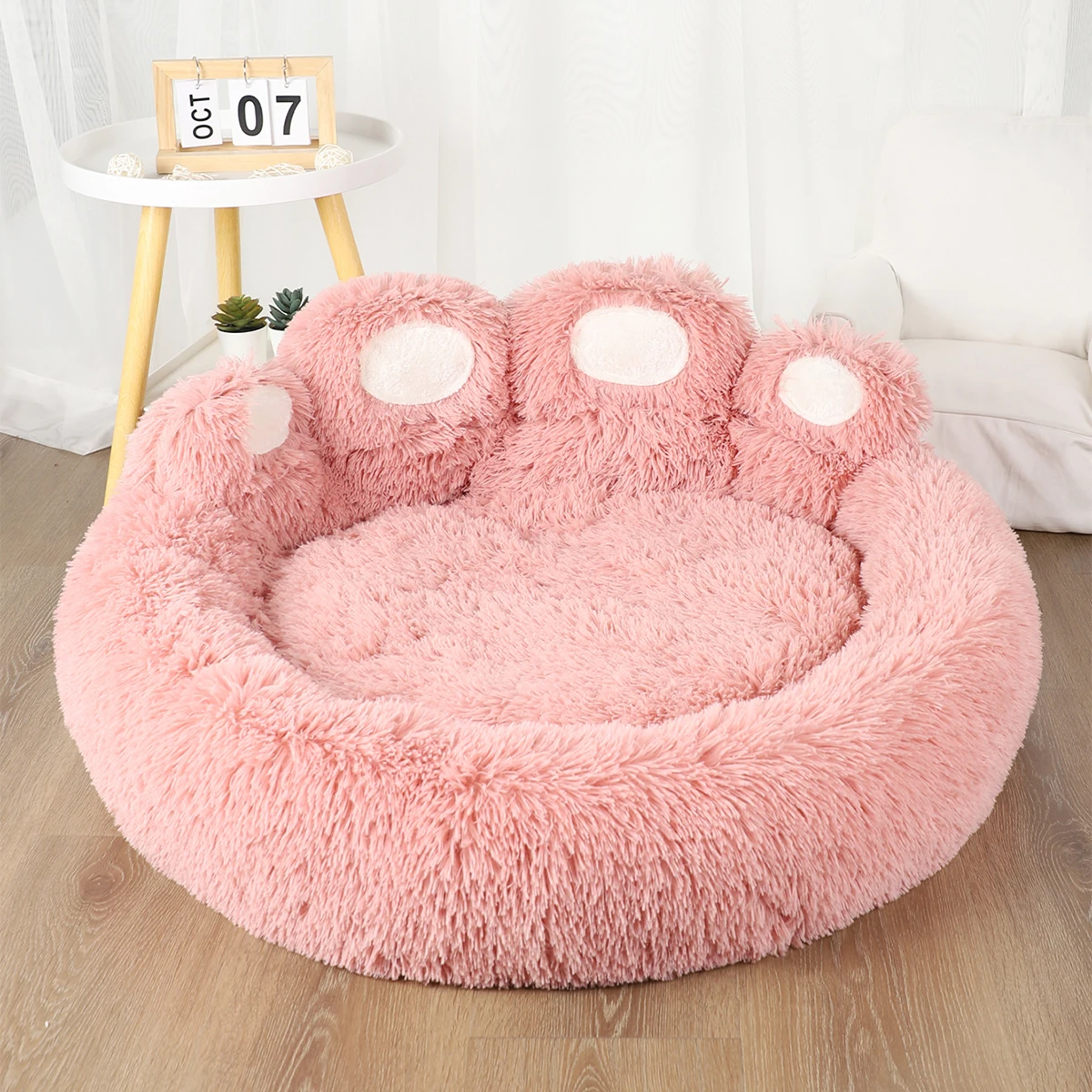 

Fluffy Large Dog Bed Plush Kennel Accessories Pet Products Dogs Beds Bedding Sofa Basket Small Mat Cats Big Cushion Puppy Pets