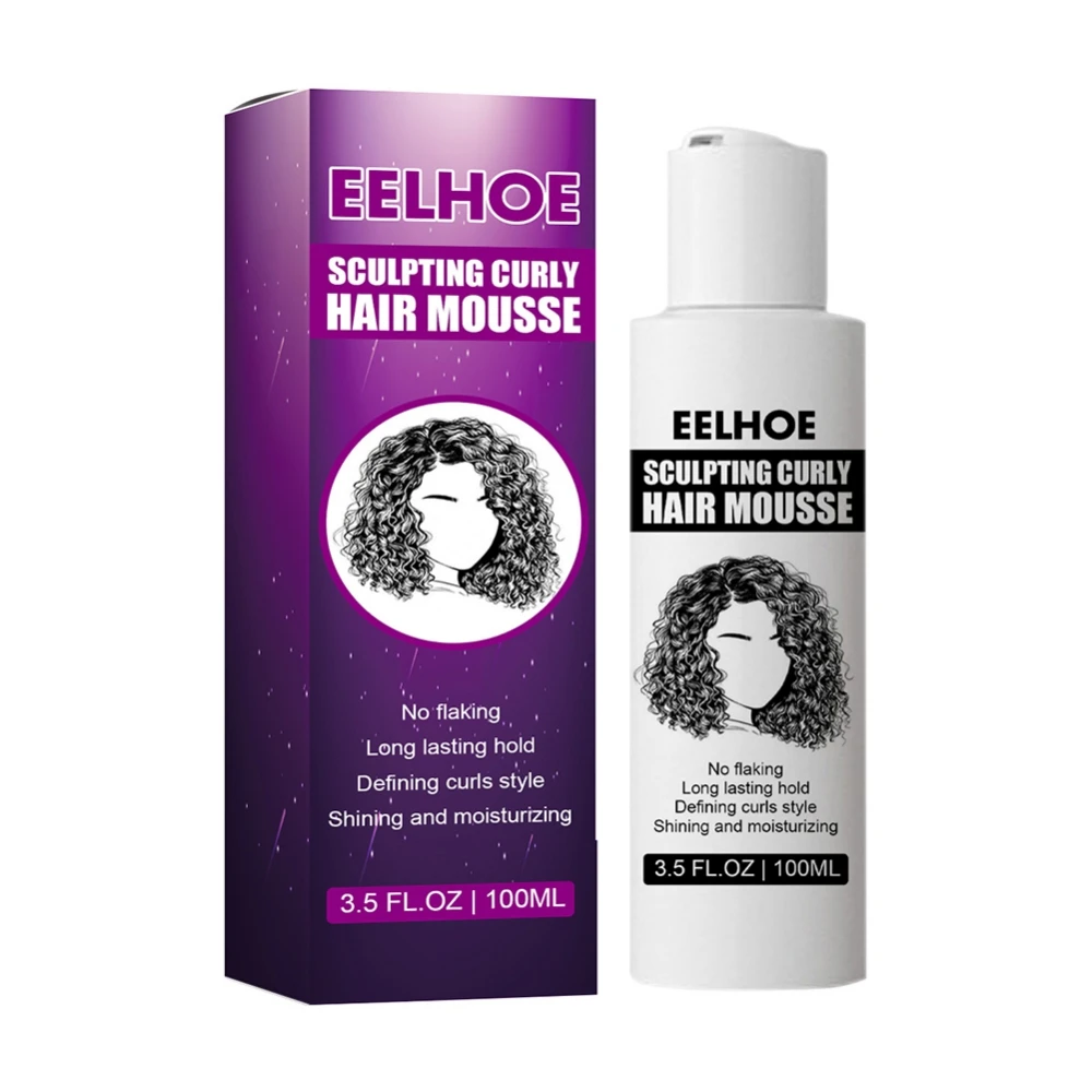 100ml Hair Styling Mousses Curl Boost Cream Hair Sculpting Curly Mousse