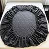 3Pcs Skin-friendly Brushed Embossing Rose Fitted Sheet Mattress Cover Natural With Elastic Band Bed Sheet With 2 Pillowcases 5