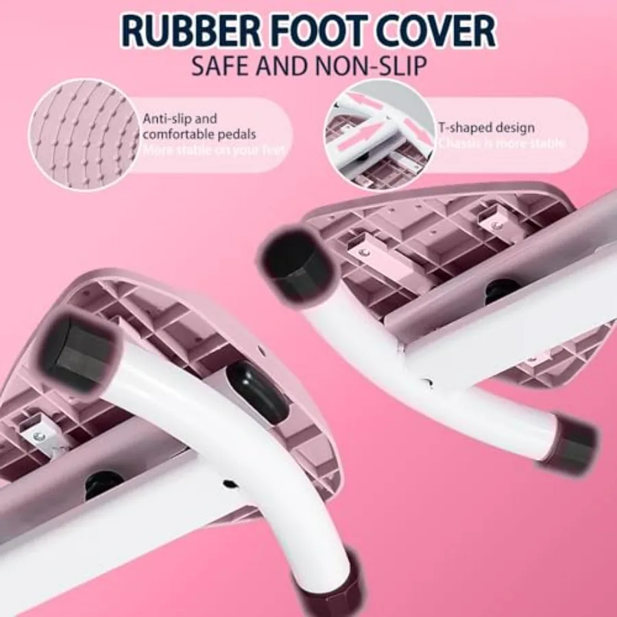 Waist Twisting Machine Board With Resistance Band - 350 Lbs Weight Capacity, 360° Rotating Waist Twister Noiseless Ab Twister Ma