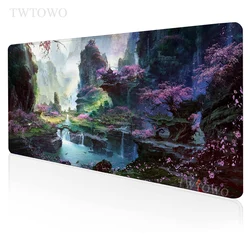 Cherry Blossoms Sakura Mouse Pad Gamer XL Custom Mousepad XXL Desk Mats Mouse Mat Office Carpet Natural Rubber PC Table Mat