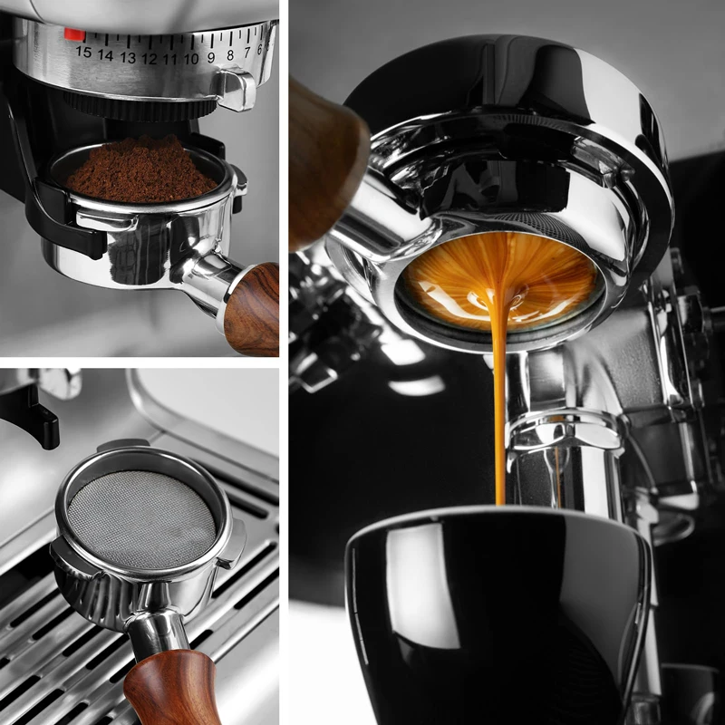 51mm 3 orecchie caffè portafiltro senza fondo per CASABREWS 3700/CM5418 cestello filtro di ricambio per macchina per caffè Espresso Barista Tools  15