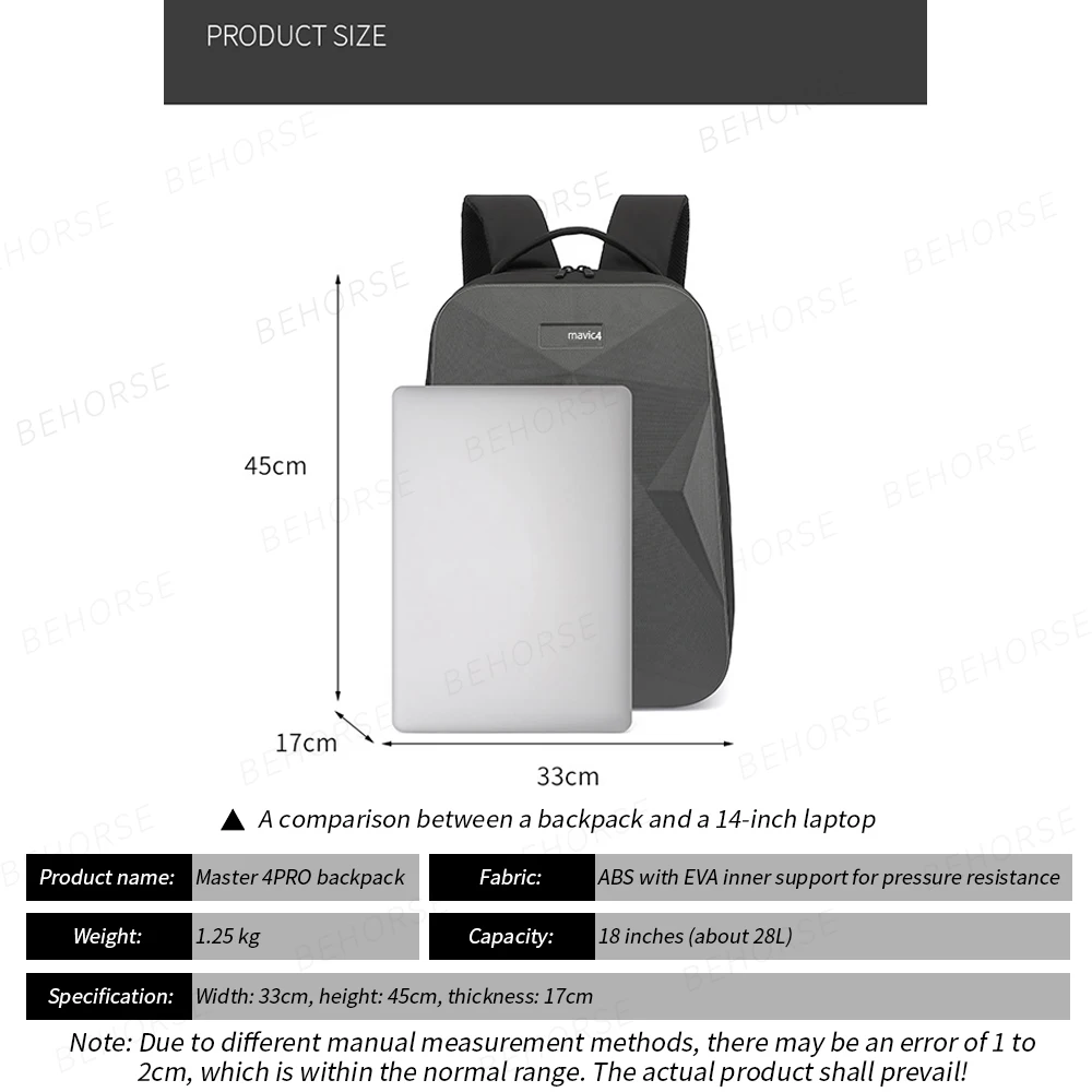 Intérieur du sac à dos compatible DJI Mavic 4 Pro 512 Go Creator Combo, mousse sur mesure pour drone et accessoires