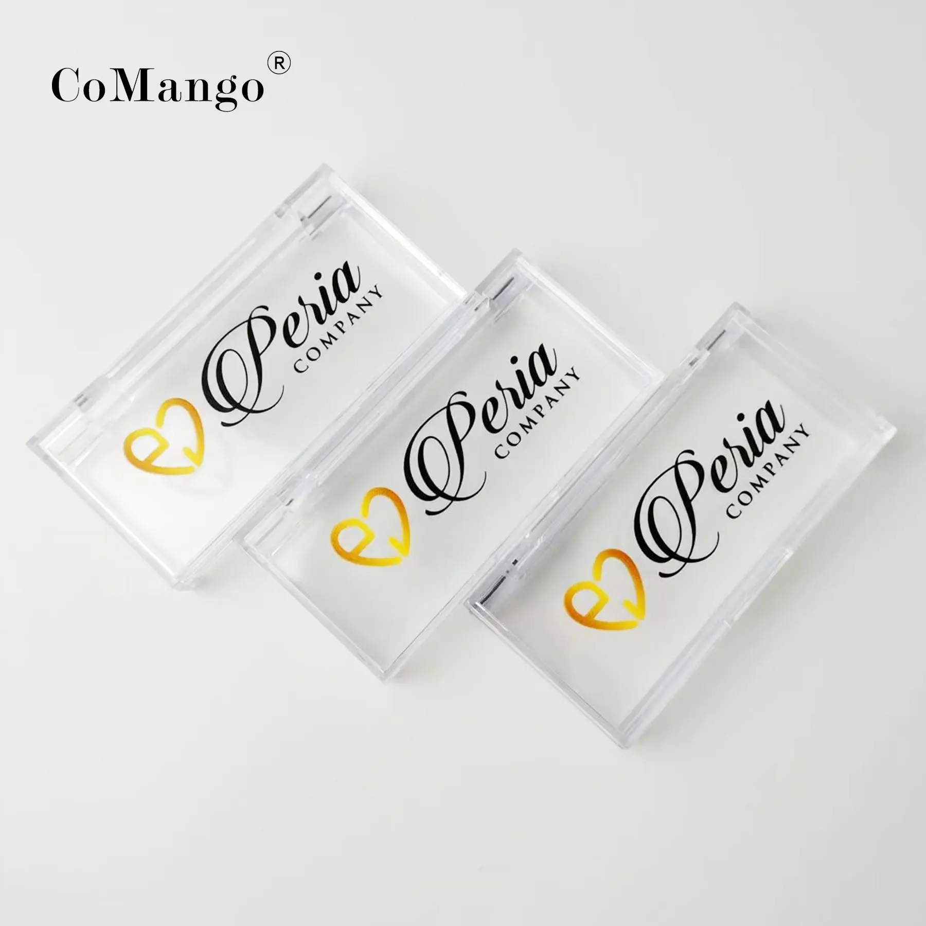 Custom Eyelash Boxes Logo Package Acrylic Rectangle MInk Lashes Case With Tray Wholesale For Business  5D Lash Packaging 3