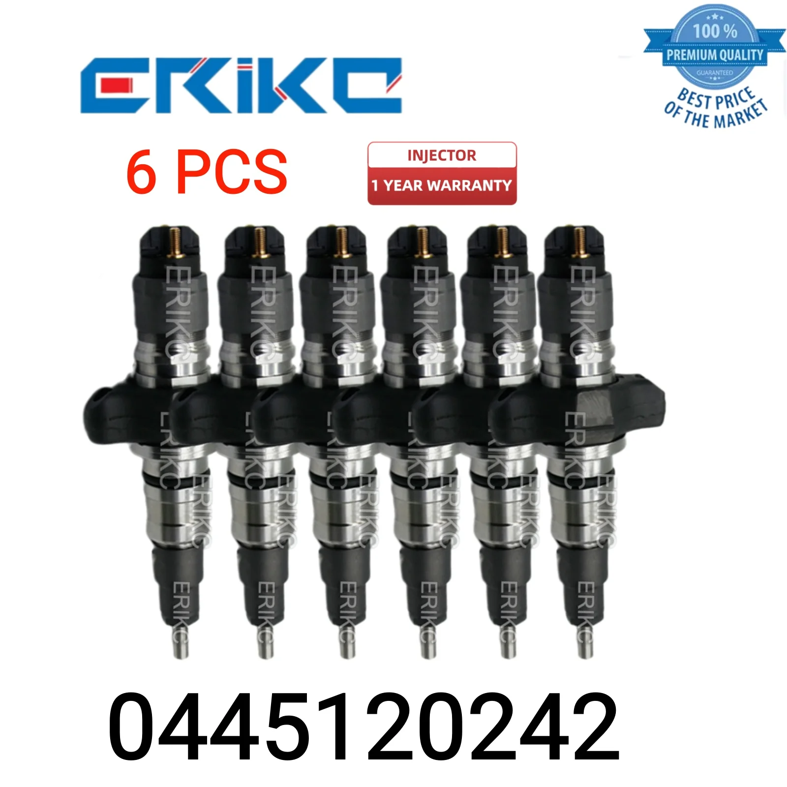 

6 PCS 0445120242 Common Rail Injector 0 445 120 242 Diesel Fuel Injector 0445 120 242 Jet Injector fit for Dong Feng