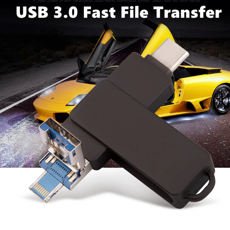 Chiavetta Usb Di Tipo C Otg 4 In 1 Chiavetta Usb 3.0 128Gb Pen Drive 64Gb 256Gb 512Gb Pendrive Per Iphone 15 14 13 12 11 Xmemory Disk