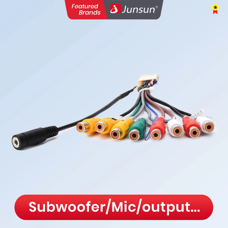 Junsun Car Stereo Radio Rca Output Wire Aux-in Adapter Cable Car  Accessories - Cables, Adapters & Sockets - AliExpress