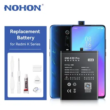 NOHON Battery Replacement for Redmi K Series BP41 BP40 BM4P BM4Q BM4Y BM4U BM5F BM5E BM56 BP48 Battery for Redmi K20 K30 K40 K50