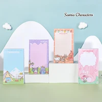 Sanrio Sticky Notes 100 Sheets Tearable Long Notepad Kuromi Mymelody Non-adhesive Portable Planner for School Office 1