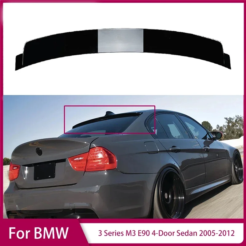 Becquets Arrière Pour BMW E90 Série 3 320i 320d Queue Dédiée 2005-2011 E90 Aileron Coffre Arrière En Fiber Carbone Aile Lèvre Queue Canard Modifiée Aileron ArrièRe Voiture (Couleur
