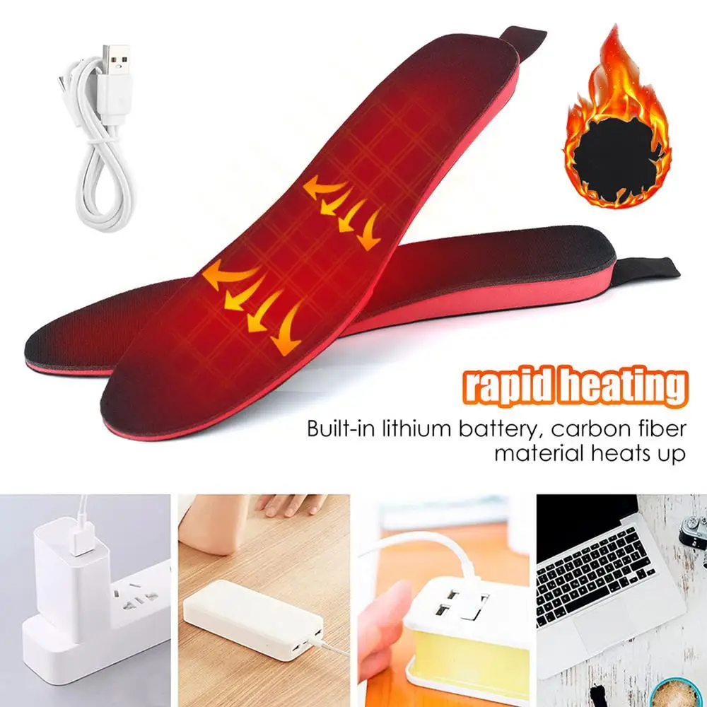 Description Picture 2 of itemFoot Heater Electric Feet Heater Foot Warmers For Women Men Li-Ion Battery Heated Shoe Insoles Electric Insoles For Skiing