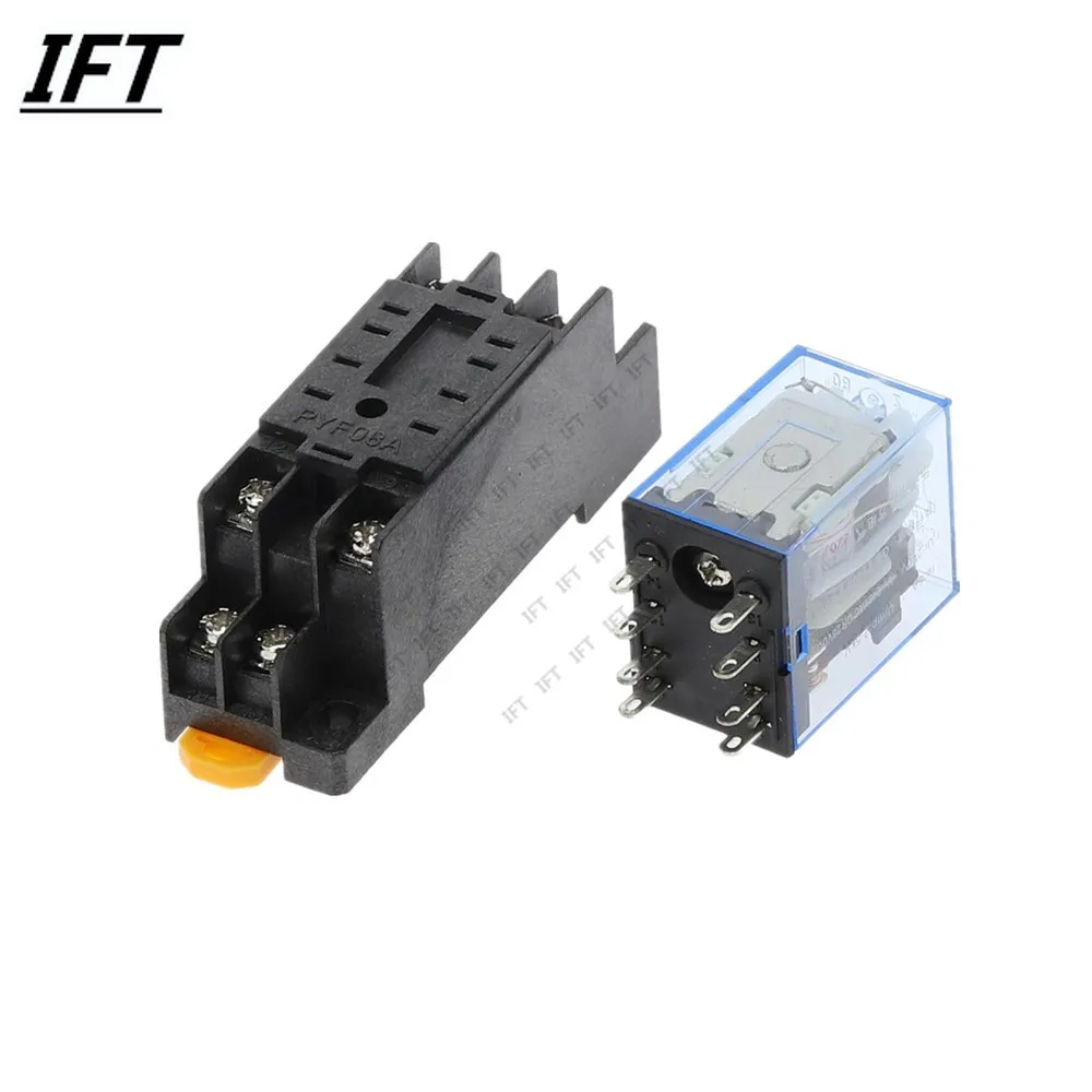 10pcs MY2P HH52P MY2NJ 12V 24V DC 36V 380V 110V 220V AC   DPDT ũ ̴ , Ϻ̽ 