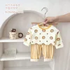 Children's Home Clothes Suit Cotton Autumn Pants Toddler Girls Soft Pajamas Long Sleeve Tops+Pant Baby Autumn And Winter Wear 5