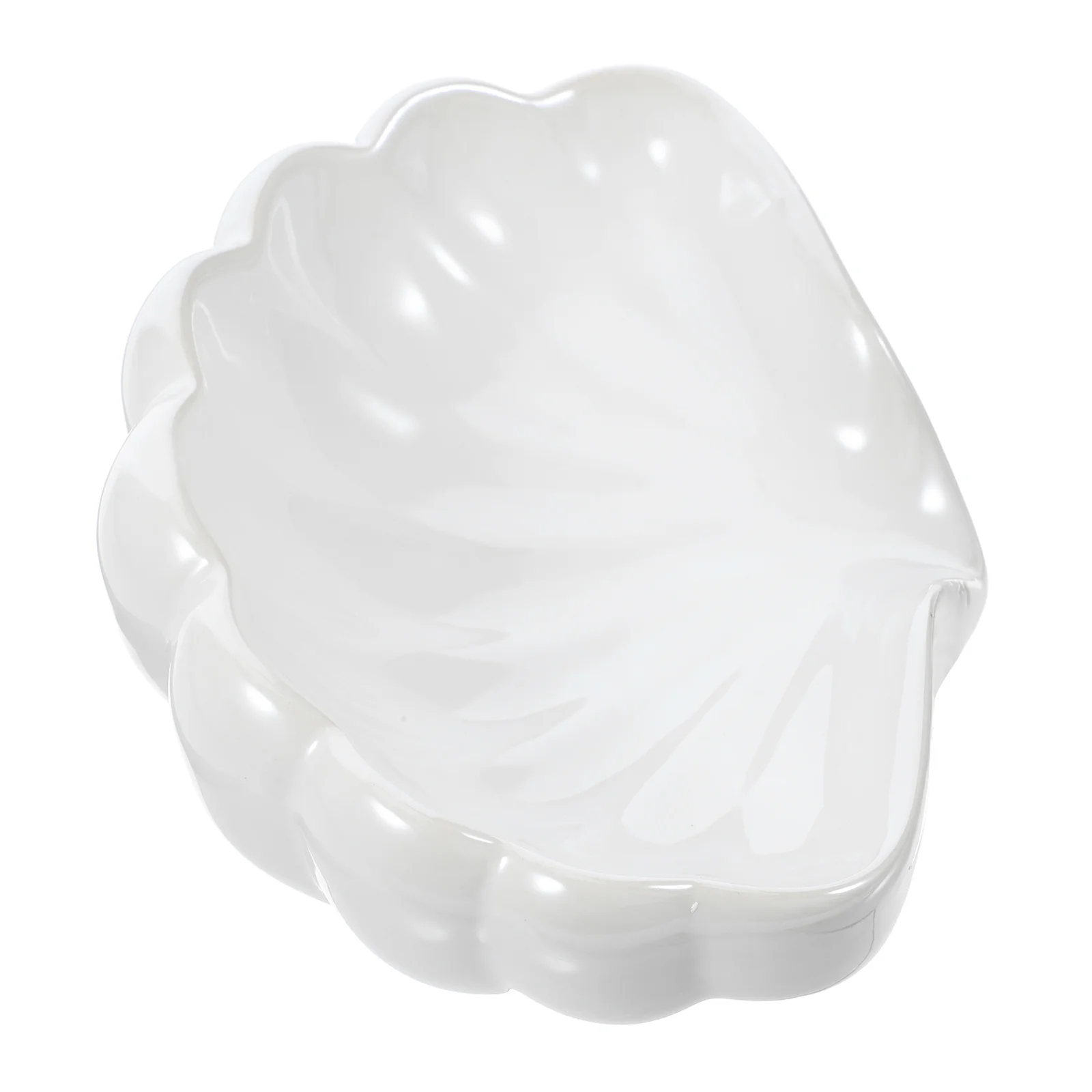 

Shell Soap Dish Holder Decor Self Draining Dishes Small Ceramic No Punching for Bathroom Sink Ceramics Shower