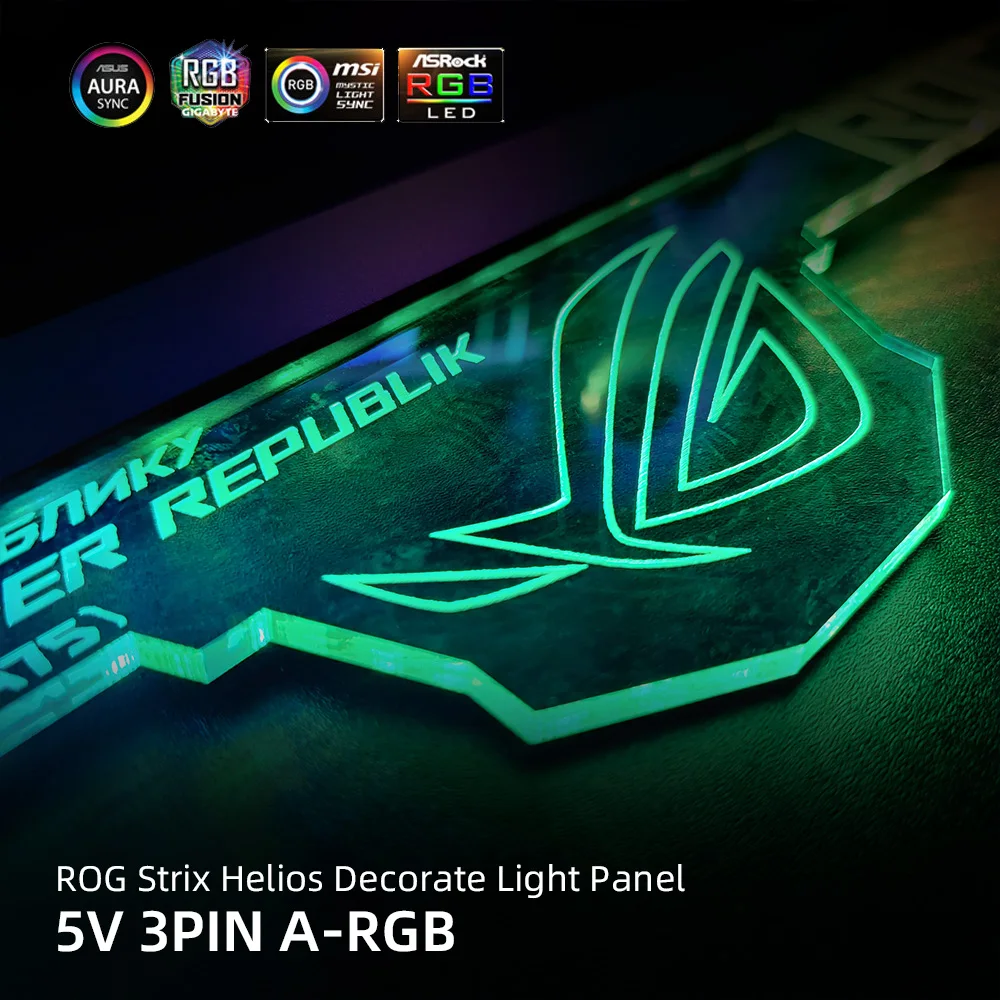 Transperant Top RGB Panel for ROG Strix Helios Chassis GX601 Case Acrylic Decoration ARGB Lighting ASUS Faith 5V/12V AURA pc case,pc chassis
