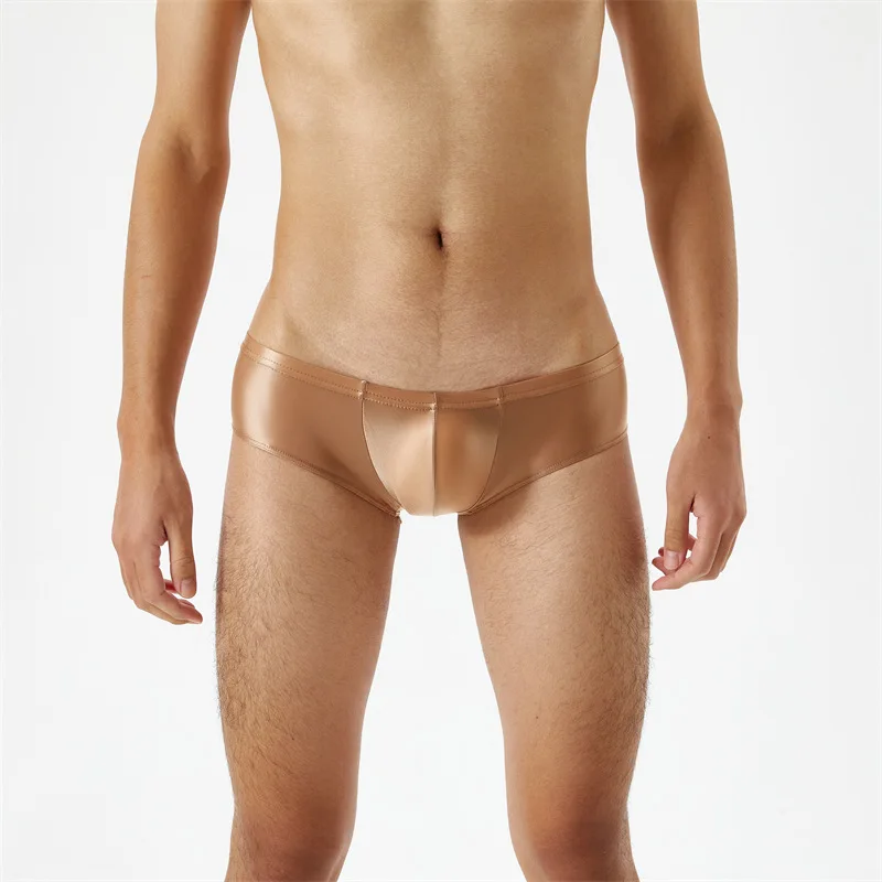 Multi-Color Mens Super Thin Transparent Oil Shine Bright High Elastic Smooth Panties  Low Rise Sexy Gay Boxer Underwear 3