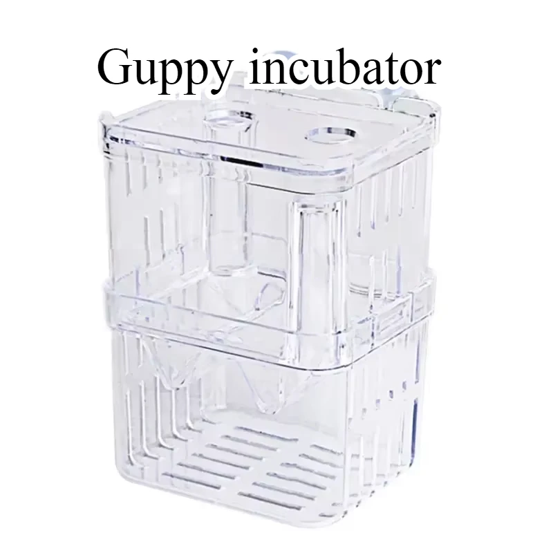 Aquarium Accessories Acrylic Fish Breeding Isolation Box Fish Tank Aquarium Breeder Double Guppies Hatching Incubator