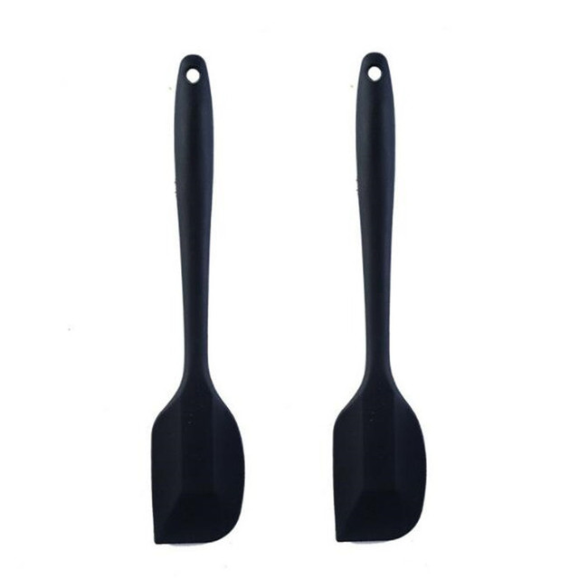 2Pcs 21CM Silicone Spatula Cream Butter Baking Scraper Cake Spatula Mixer Cooking Cake Brushes Kitchen Pastry Tools