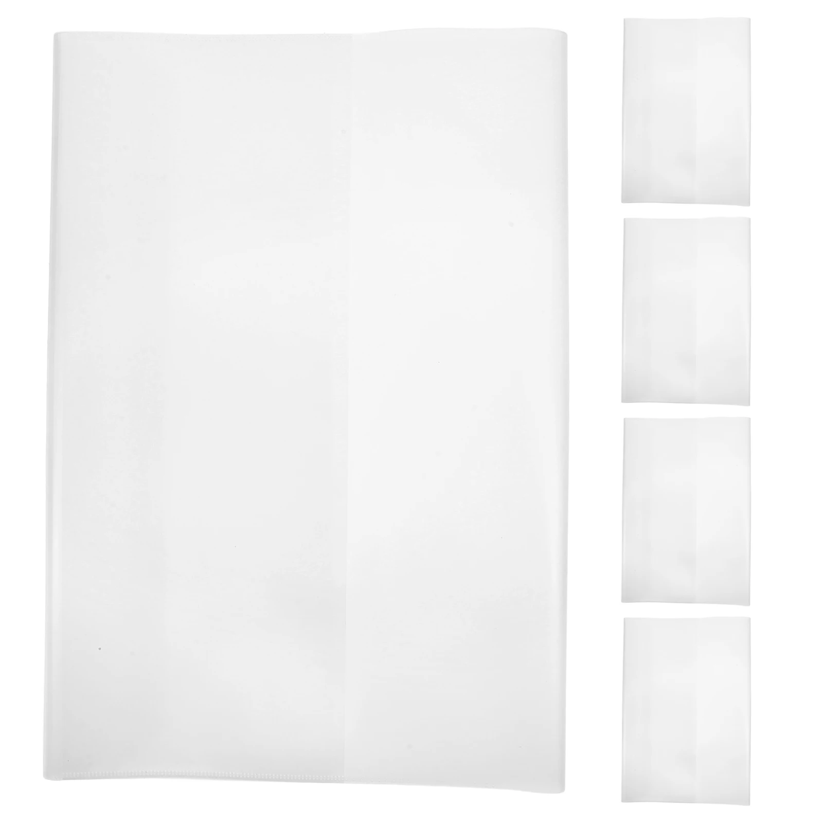5 Pcs B5 Clear Book Cover Protect 16k Back Covers for Textbooks Waterproof Sleeves - 2