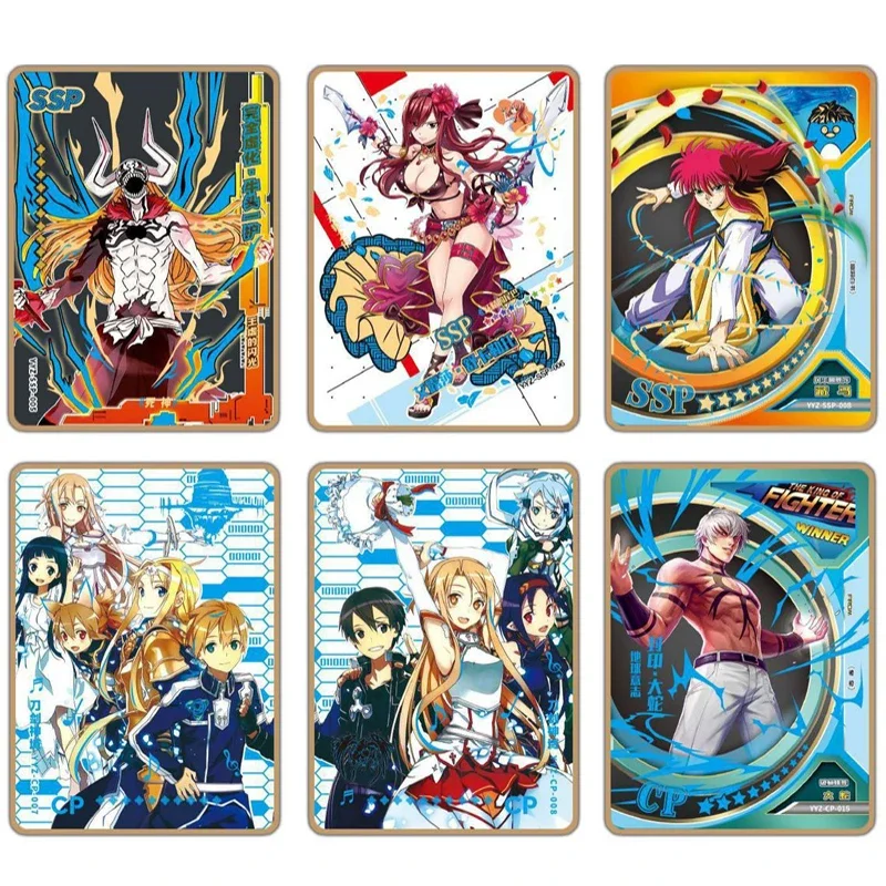 Metaverse Hot Blooded Anime Popular Character Assembly Collection Card Anime Peripheral Limited MR Metal Card Toy Children Gift 4