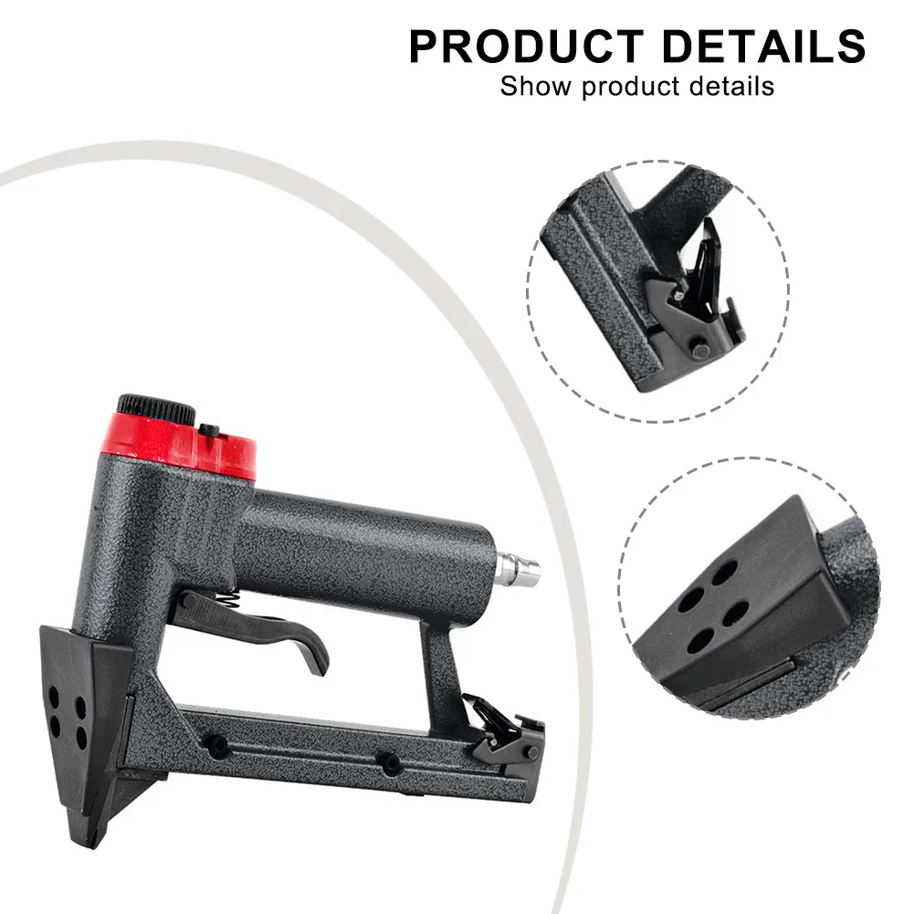 조정 가능한 배기 공압 스테이플러 공압 스테이플러 사진 프레임 도구 깨끗한 공기 흐름 제어 효율적인 작동
