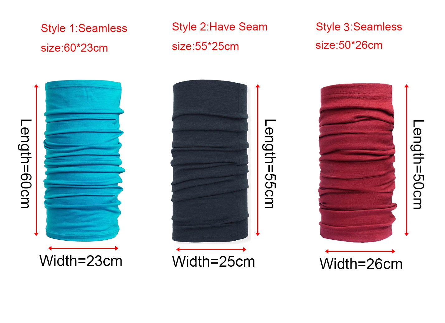 100% Merino Wool Neck Gaiter& Bandana Women Men Merino Lightweight Ski Face Mask Neck Warmer Ring Wrap 1 Layer Warm Cover Scarf