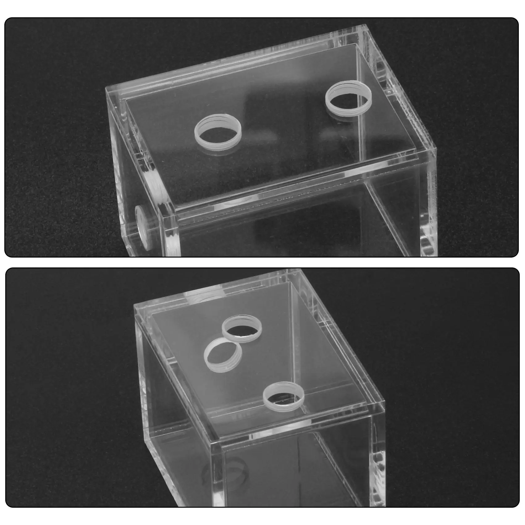 

New 200ml Acrylic water tank cooler water cooling radiator pc cpu water block Transparent