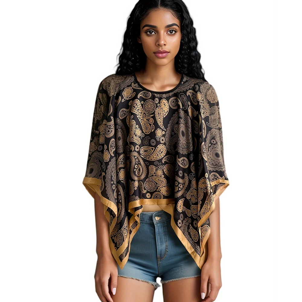 110cm Luxury Brand Design Cashew nut flower Large Square Scarf Faux Silk Scarf Women's Square Scarf Ladies Fashion Shawl Echarpe