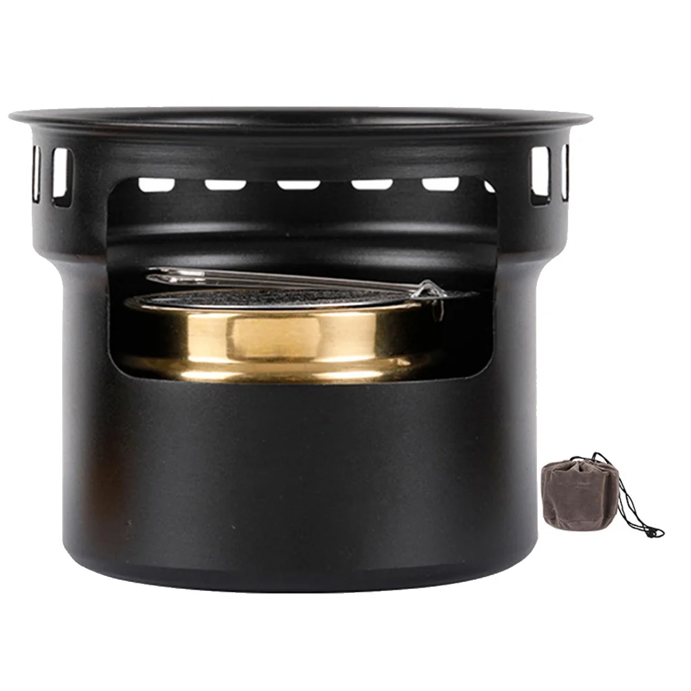 

Туристическая спиртовая печь, горелка для пешего туризма, пикника, кемпинга, ветрозащитная, 10 х10х8 см, алюминиевый сплав на спиртовой основе