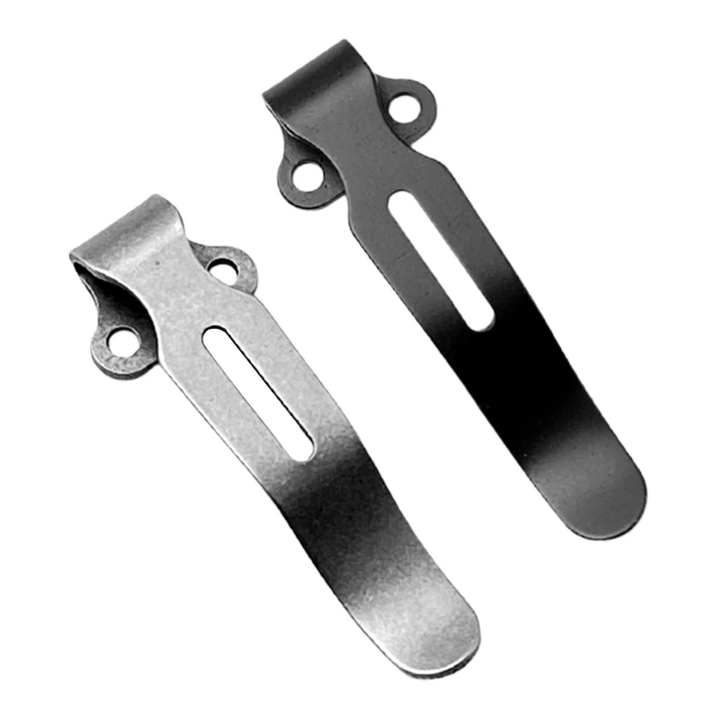 

Stainless Steel Folding Knife Back Clip Universal Pocket Knives Modified Clips