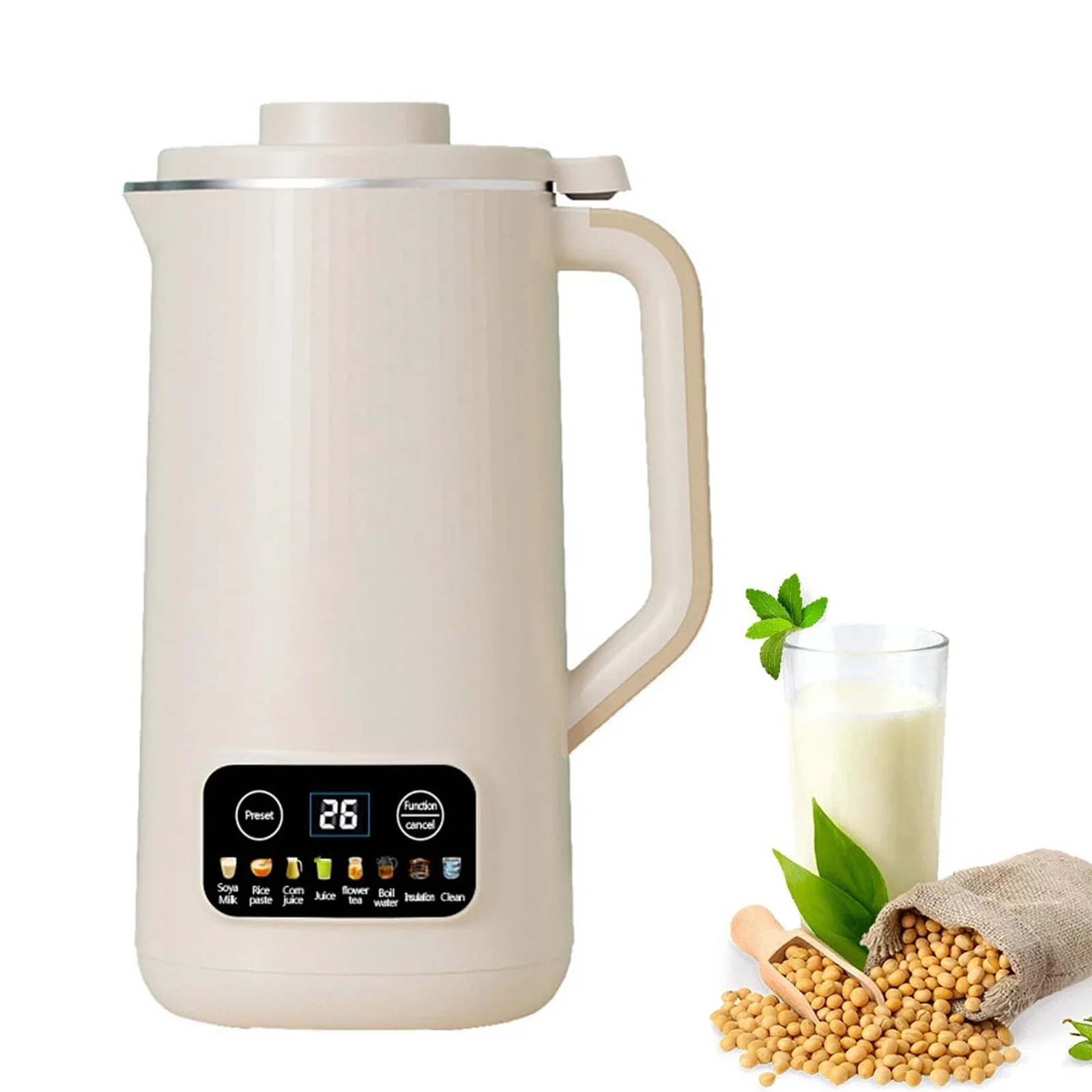 Máquina de leche de soja de 220V, exprimidor eléctrico, batidora,  fabricante de leche de soja, máquina de ruptura de pared, máquina de  desayuno de 10 hojas - AliExpress