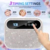 Rechargeable 168W Nail Drying Lamp With Rhinestones Wireless 42LEDS Gel Polish Drying Machine Manicure Cordless UV LED Nail Lamp 3