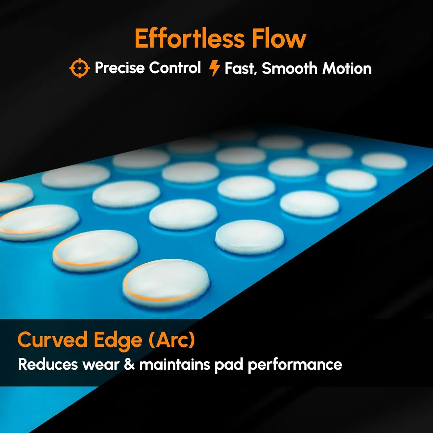 6/7mm Diameter Small Dots Universal Mouse Skates for Logitech Rubberized Mouse Foot Glide Feet Sticker Wear Resistant Mice Skate