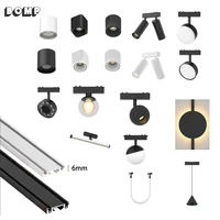 6mm Thin Surface Mount Magnetic Track Light Dimmable Tuya Zigbee Ceiling Rail System Black White Lamp Lighting DC48V Spotlight 1