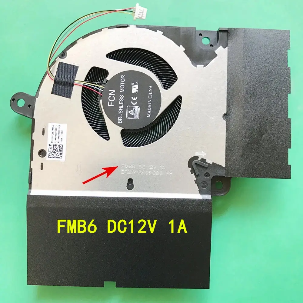 laptop CPU GPU fan Cooler Notebook PC for ASUS 17.3 2020 G732LXS Cooling Fans FMB6 FMB7 DC12V 1A EP 6033B0084001 6033b0083901