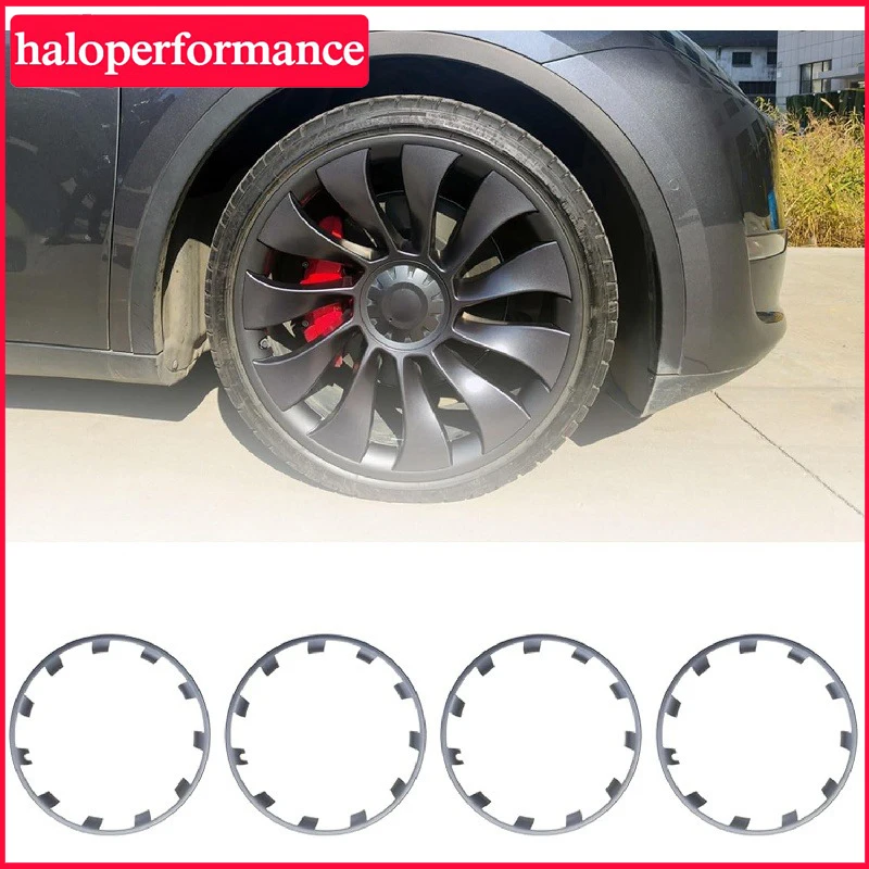 21 Inch Turbine Hub Cap Wheel Cover Rim Patch For Model Y-Protectors ABS Rim Protector Accessories wheel hub covers wheel hub caps