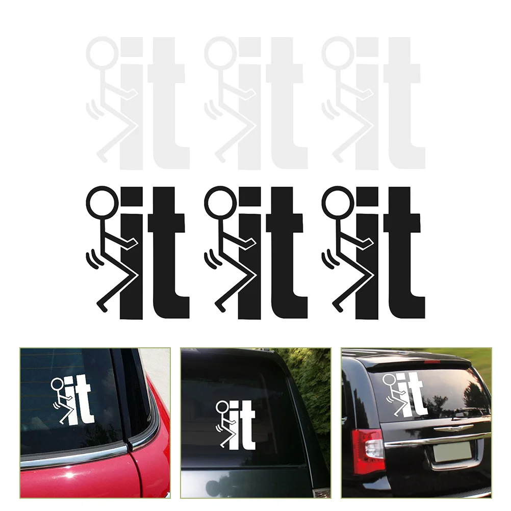 

6 Sheets Car Decal Stickers Funny Car Decorative Decal Car Vehicle Decoration