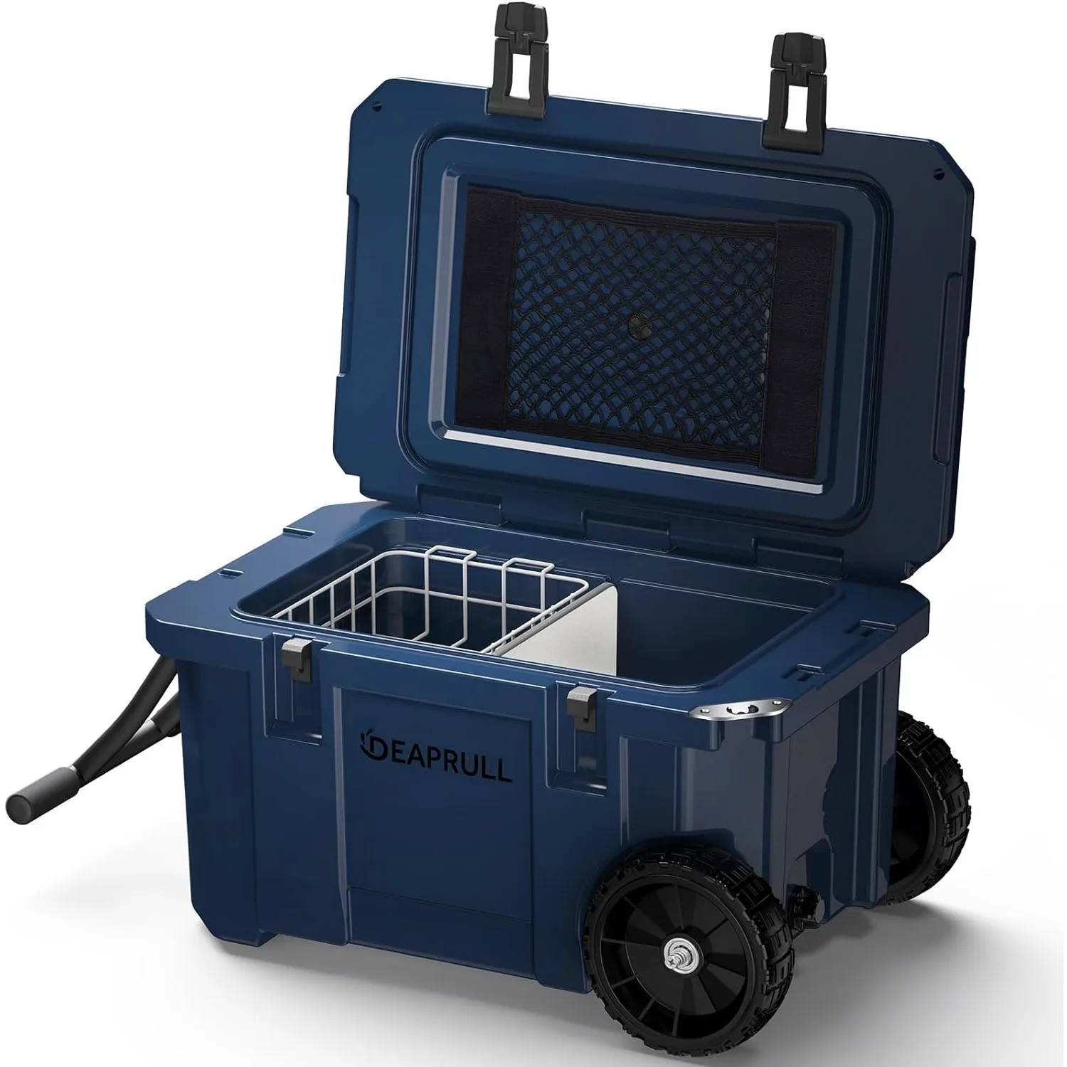 

45 Quart Cooler with Wheels, Insulated Cooler Portable Camping Cooler Holds Ice up to 6 Days, Leak-Proof Outdoor Ice Chests