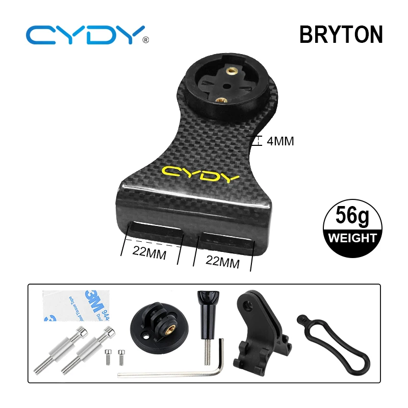 CYDY Carbon 3K Garmin Support For Bicycles Bryton Rider Whaoo Catey XOSS IGPSPORT MAGENE light holder MTB GPS Bike GOPRO Mount