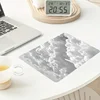 Sunshine White Cloud Gaming mouse pad, 2mm thick sewn Border smooth rubber mouse pad, 31.49 x 11.81 inches, portable desktop pad 2