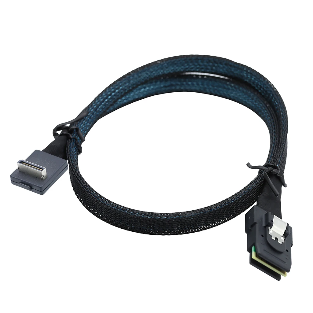 PCIE Oculink SFF-8611 4I 90 Grad auf MINI SAS SFF-8087 Server-Verbindungskabel Datenaktives Kabel – Detail 5