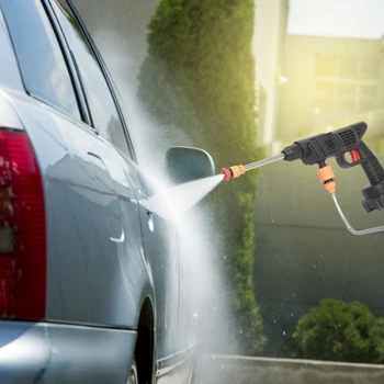 "Cordless 24V Power Washer Kit with Multifunction Nozzle" 1