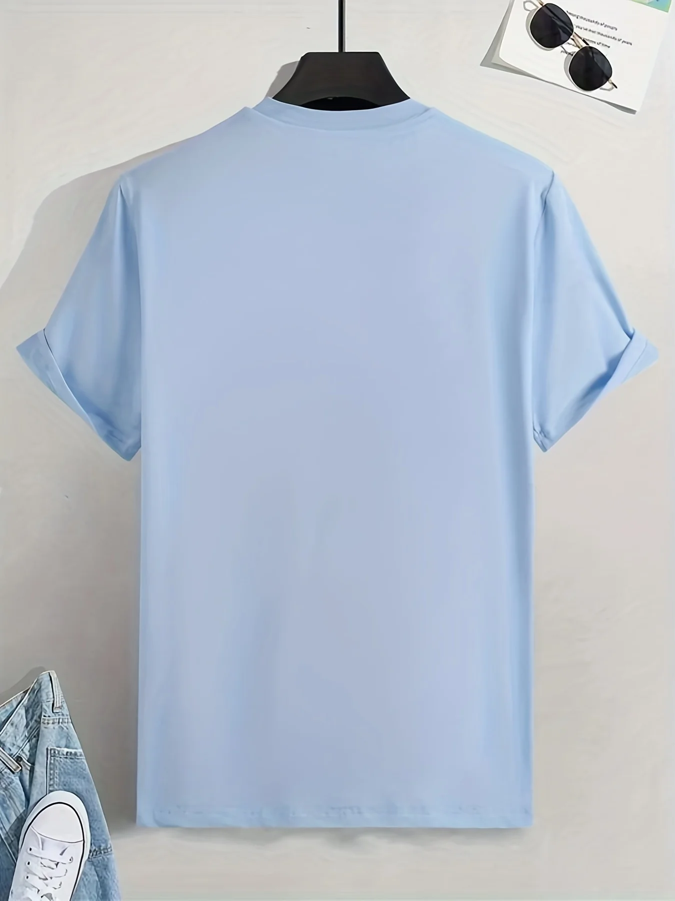 S069ea68fb6ce477d942afc0d14a3dca9L Men's 100 Cotton Paris Short Sleeve T-shirt Top Loose Tshirt
