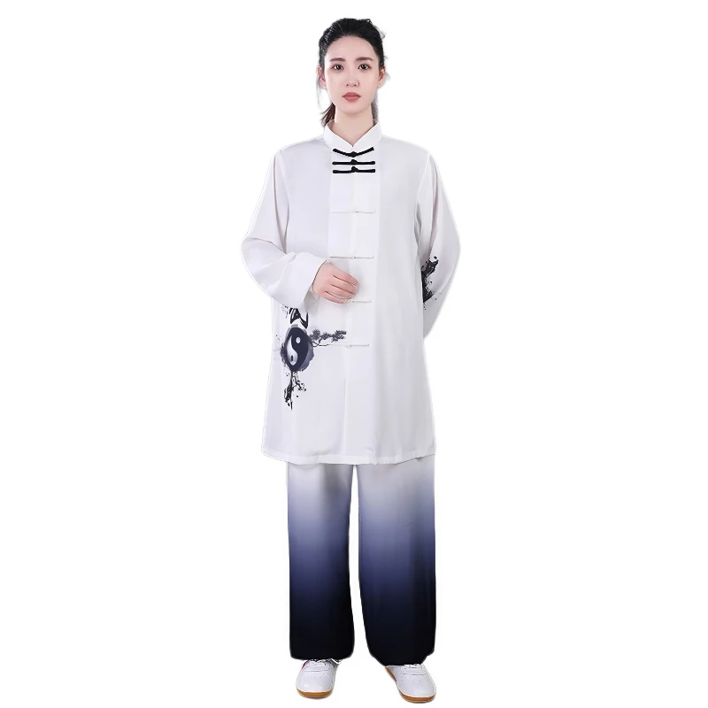 Women Tai Chi Suit Chinese Style Kung Fu Wushu Martial Arts Uniform Performance Jacket Pants Oriental Exercise Clothing