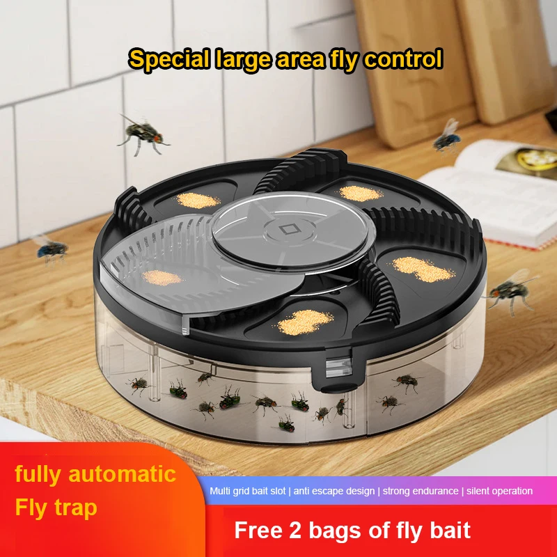 

Insect Pest Flytrap Usb Insect Pest Catching Home Kitchen Electric Fly Trap Safety Upgraded Fly Killer With Baits Pest Catcher