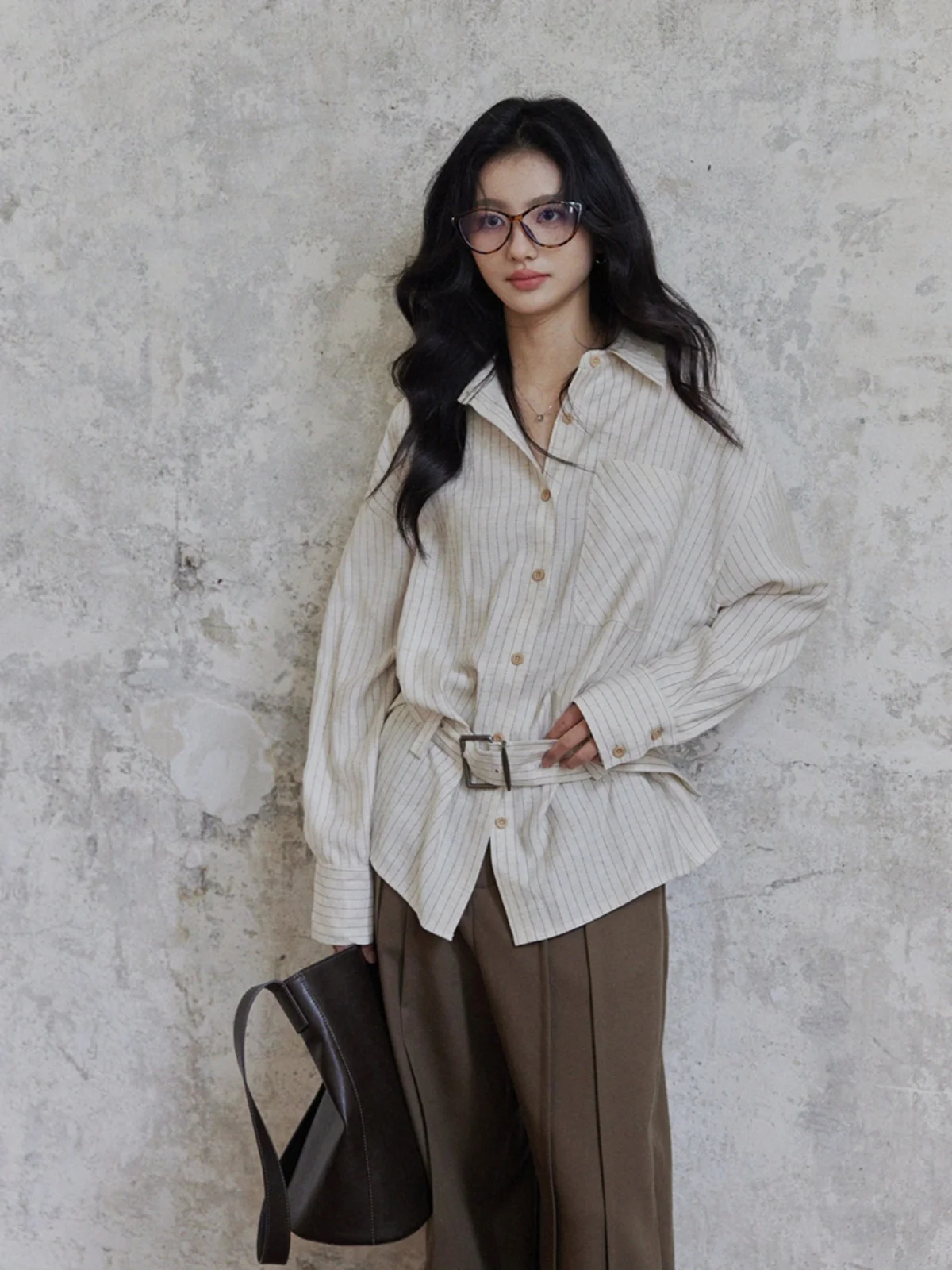 Elegant Vintage Long Sleeve Blouse - Autumn Collection