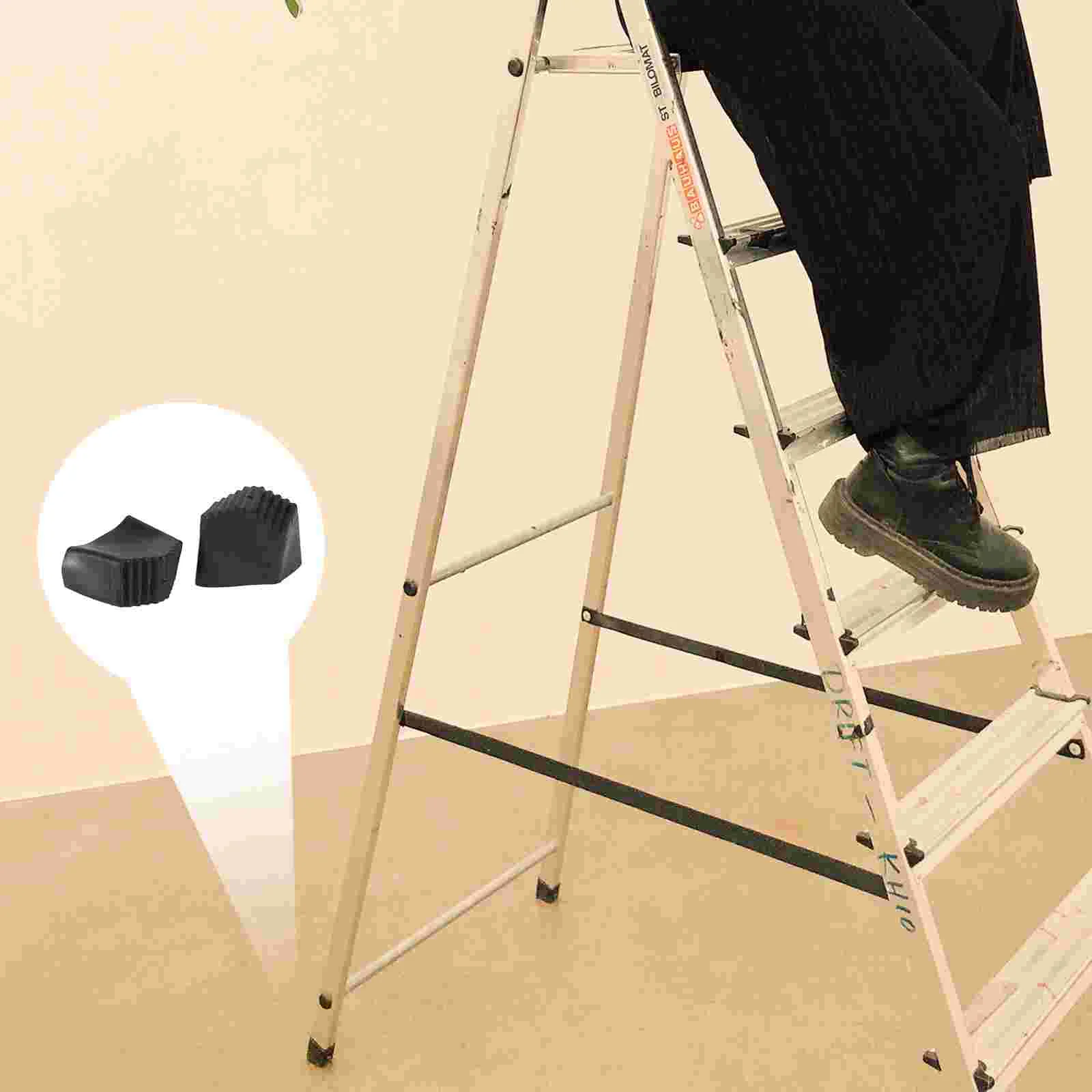 Household Ladder Non-slip Pads Gold Bumper For Home Ladder Accessories Black