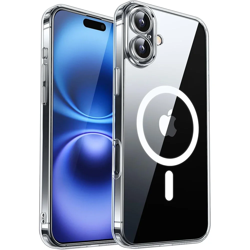 Magnetic Luxury Matte Translucent Armor Shockproof Case with MagSafe Compatibility