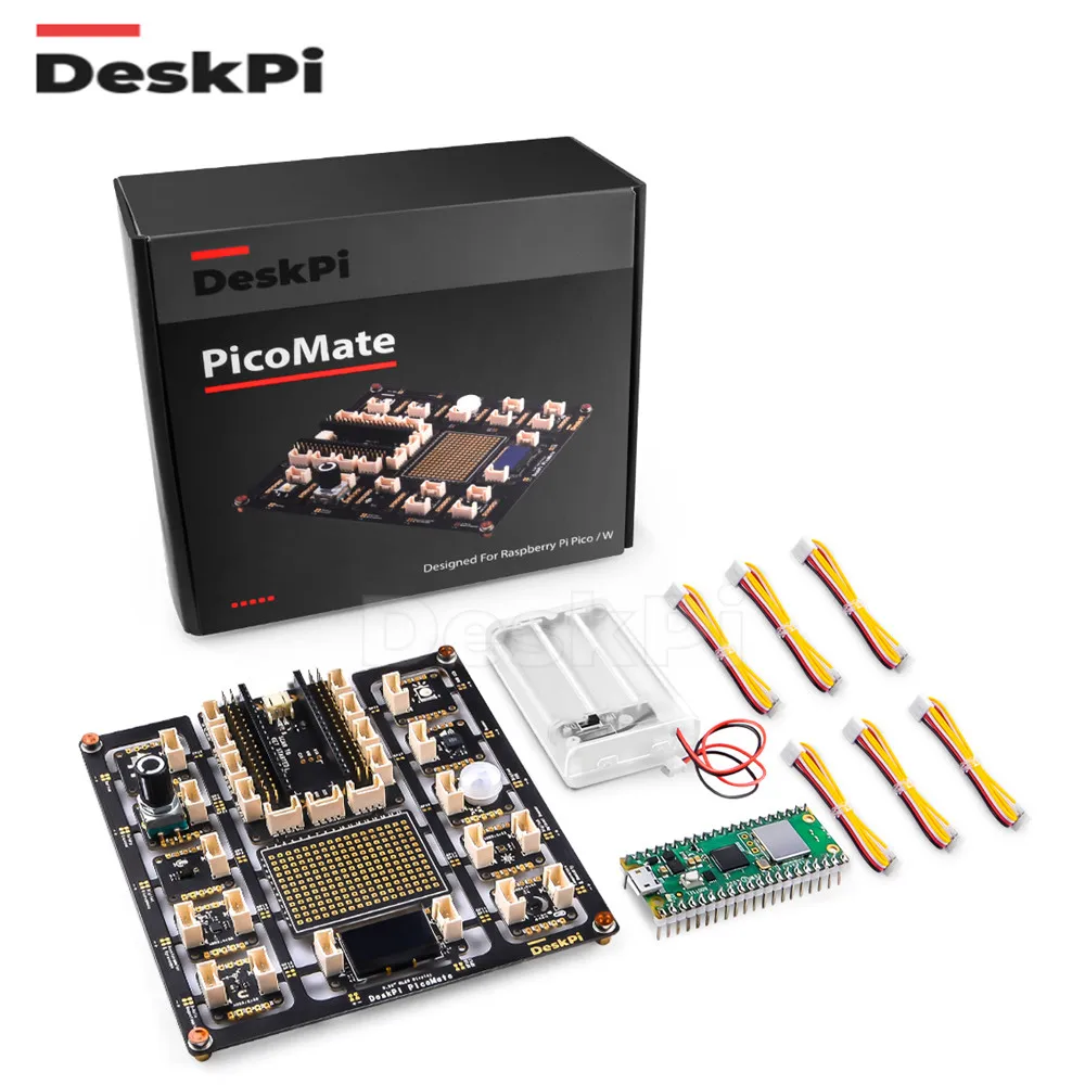 

NEW! DeskPi PicoMate V1.0 Expansion Board Designed for Raspberry Pi Pico/Pico W with Pre-soldered Pin Headers