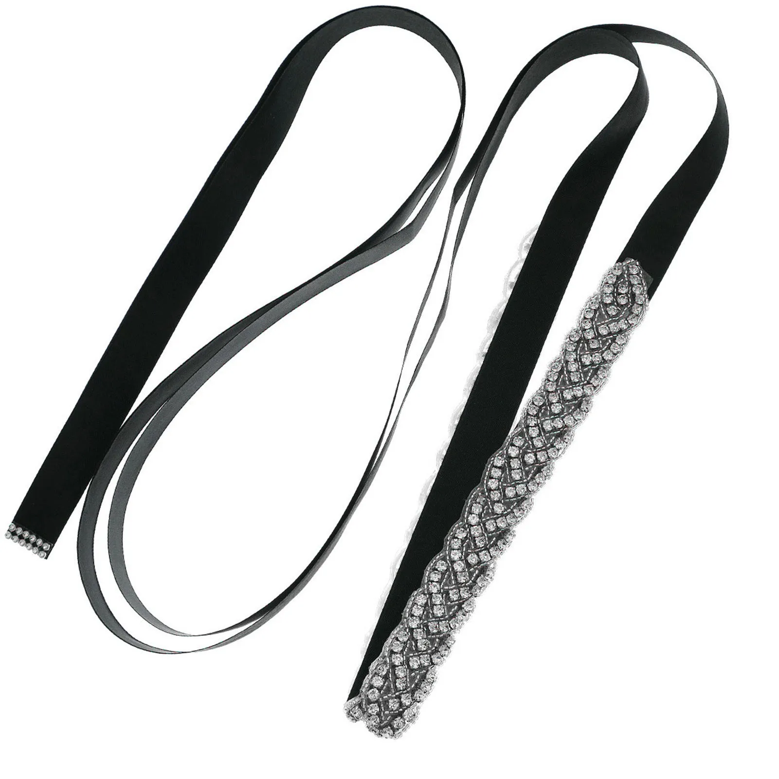 

Wedding Belt Bridal Sash Crystal Sparkly Party Formal Dress Shiny Sash for Indoor Activities or Daily Use